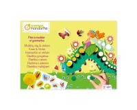 Boîte créative, Pâte à modeler et gommettes, Fées - Jaune
