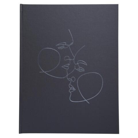 Libros de firmas ART 27x22 cm - 100 páginas lisas - Negro