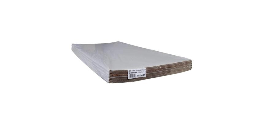 Paquet de 400 nappes papier, pliées au format, sous film - Format 70x70cm