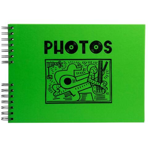 Álbum de fotos MUSICART 32x22 cm - 150 fotos 50 páginas - Verde