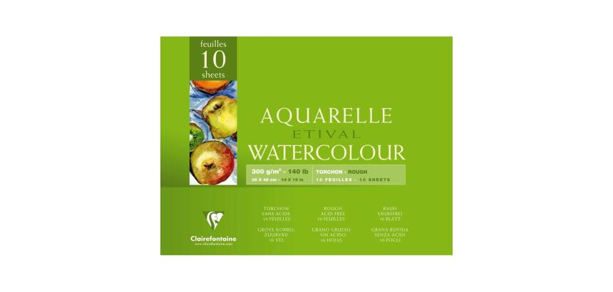 Etival bloc collé 4 côtés 10F 36x48cm 300g grain torchon