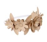Couronne de fleurs pour cheveux - Kraft