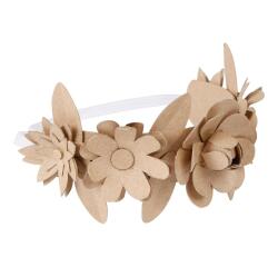 Couronne de fleurs pour cheveux - Kraft