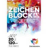 Bloc Zeichenblock encollé 20F A3 120g