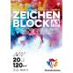 Bloc Zeichenblock encollé 20F A3 120g