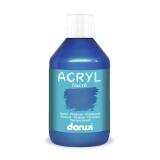 Darwi Flacon de 250 ml de Peinture Acrylique Universelle Nacrée - Bleu nacré
