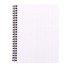 Notebook Rhodia Classic reliure intégrale 16x21 cm 160 pages petits carreaux 5x5 détachables 80g - Noir