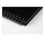 Goldline carnet spiralé 64F A3 140g F - Noir