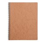 Carnet reliure intégrale Age Bag A4+ 160 pages détachables perforé 4 trous petits carreaux - Tabac