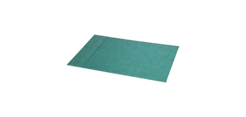 Rhodiarama sous-main rigide simili cuir italien 60x40 cm - Eau