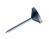 Boîte de 100 épingles à tête plate unie - Hauteur de pointe 8mm - 5mm de diamètre