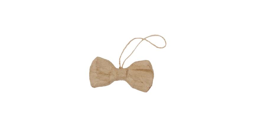 Noeud papillon à suspendre 5cm - Kraft