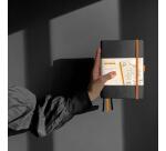 Rhodiarama Goalbook rembordé rigide A5 240 pages dot papier ivoire 90g - Noir