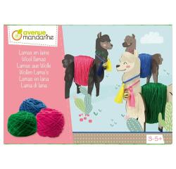 Boîte créative, Lamas en laine - Multicolore