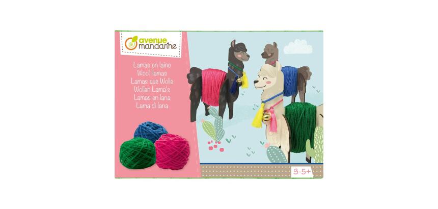 Boîte créative, Lamas en laine - Multicolore