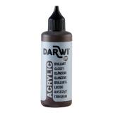 Darwi Flacon de 80 ml de Peinture Acrylique Universelle Brillante - Marron foncé
