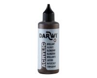 Darwi Flacon de 80 ml de Peinture Acrylique Universelle Brillante - Marron foncé