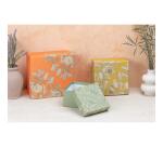 Jardin des Sens, Set de 3 boîtes gigognes carrées 25x25x12 cm, 20x20x11cm, et 16x16x10 cm