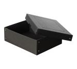 Caja de almacenamiento PureBox Negro de Exacompta A4 24 x 32 x 10 cm de alto