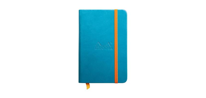 Rhodia Rhodiarama Notebook - 9 x 14 cm - Plain - Hard Cover - Turquoise|
