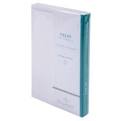 10 cartes Vélin de France + 10 enveloppes visite extra blanc - Blanc