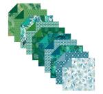 ORIGAMI, Pochette de 60 feuilles 70g/m2 au format 15x15cm - Végétal chic - Multicolore