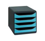 Módulo individual BIG-BOX para documentos A4 + con 4 cajones, ultra-rígido y con stop de seguridad y con stop de seguridad - IDERAMA