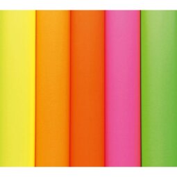 PAPIER AFFICHE FLUO, Paquet de 25 feuilles 90g/m² au format 60x80cm