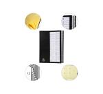 Clasificadores Ordonator ® lomo extensible pestañas impresas Tapa rígida - Tamaño: 25x33 cm para: A4 - Negro