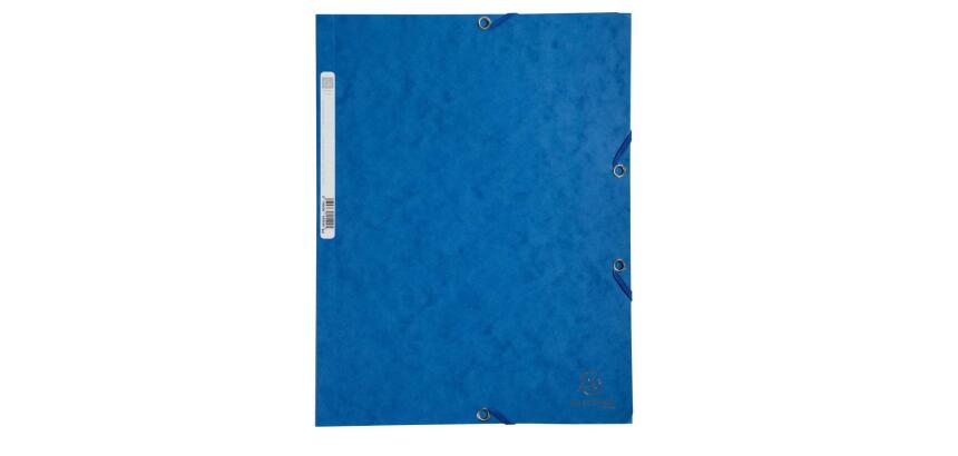 Exacompta Elasticated Folder, 3-Flap, 400gsm Pressboard, A4