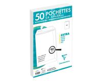Paquet de 50 Pochettes Blanches C4-229x324 mm - Auto-Adhésives - 90/m2 - Blanc