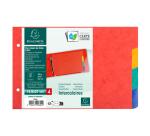 Separadores Exacompta para fichas Exacompta cartulina Bristol cartulina 225g Forever 4 posiciones - A5