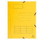 Chemise à élastique Imprimée 3 rabats carte lustrée 355gm2 - A4 - Couleurs assorties