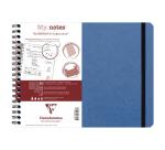 My.Notes Age Bag notitieboek met spiraalbinding en afscheurbare strook B5 horizontaal 120 uitscheurbare gelijnde pagina's + kader bovenaan - Blauw