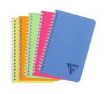Carnet reliure intégrale Linicolor FRESH 11x17cm 100 pages petits carreaux couverture plastique polypropyène rainuré Couleur aléatoire - Assortis