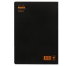 Cahier piqué Rhodia Classic 21x29,7 cm 96 pages dot non détachables 80g - Noir
