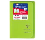 Carnet piqué Koverbook 9x14cm 96 pages petits carreaux couverture polypropylène transparent - Assortis