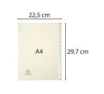 Separadores Separadores con pestañas impresas cartulina crema 155grs - Marfil - Marfil