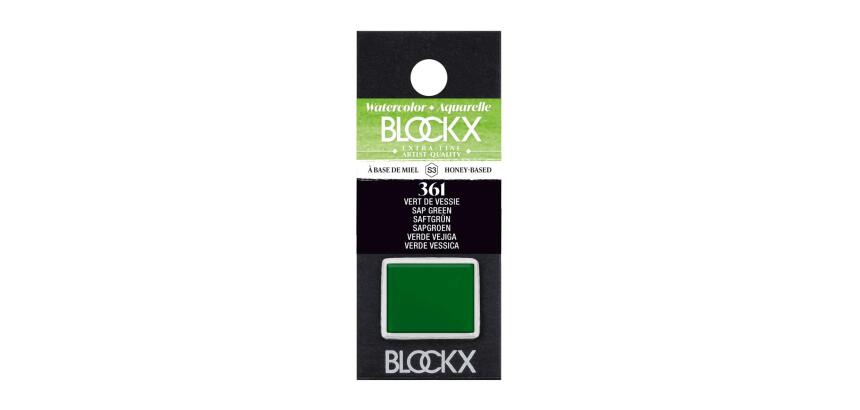 Aquarelle extra-fine demi-godet - Vert de vessie