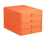 Rhodiarama trieur 4 tiroirs simili cuir italien 24,8x32,7x22,8 cm