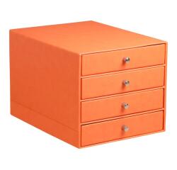 Rhodiarama trieur 4 tiroirs simili cuir italien 24,8x32,7x22,8 cm