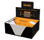 Tapis de souris Rhodia 19 x 23 cm 30 feuilles petits carreaux 5/5 en présentoir de 30 pièces - Orange