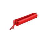 Cuirise Slim Leather Pencil Case 19.5x2.5x4cm - Red
