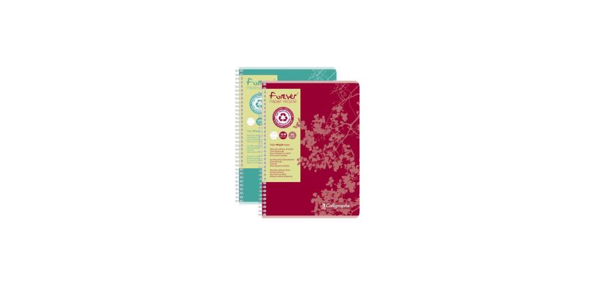 Cahier reliure intégrale FOREVER A4 180 pages ligné 80 g - Rouge