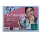Paquet de 50 Flashcards sous film + anneau - bristol dots perforé - Format A6