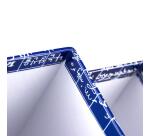 Le Mur des Je t'aime, Set de 2 pots à crayons magnétiques moyen 6x6x11 cm et petit 6x6x8 cm