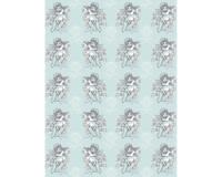 761 - Pochette 20 feuilles Décopatch - Bleu