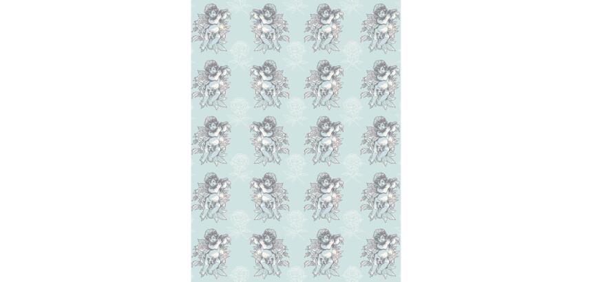 761 - Pochette 20 feuilles Décopatch - Bleu