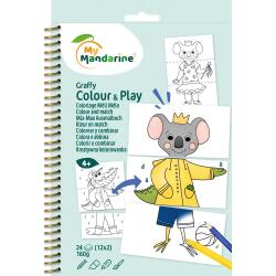 Graffy Colour & Play, Animaux habillés - Bleu