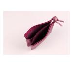 CUIRISÉ Petite Pochette 2 compartiments 13x9 cm - Cerise